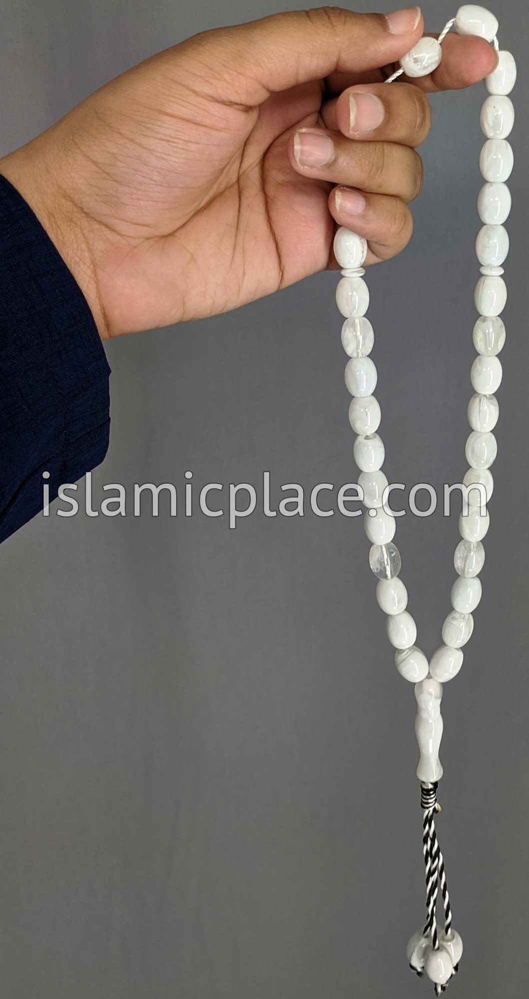 Pearly White - Rashid Tasbih Prayer Beads