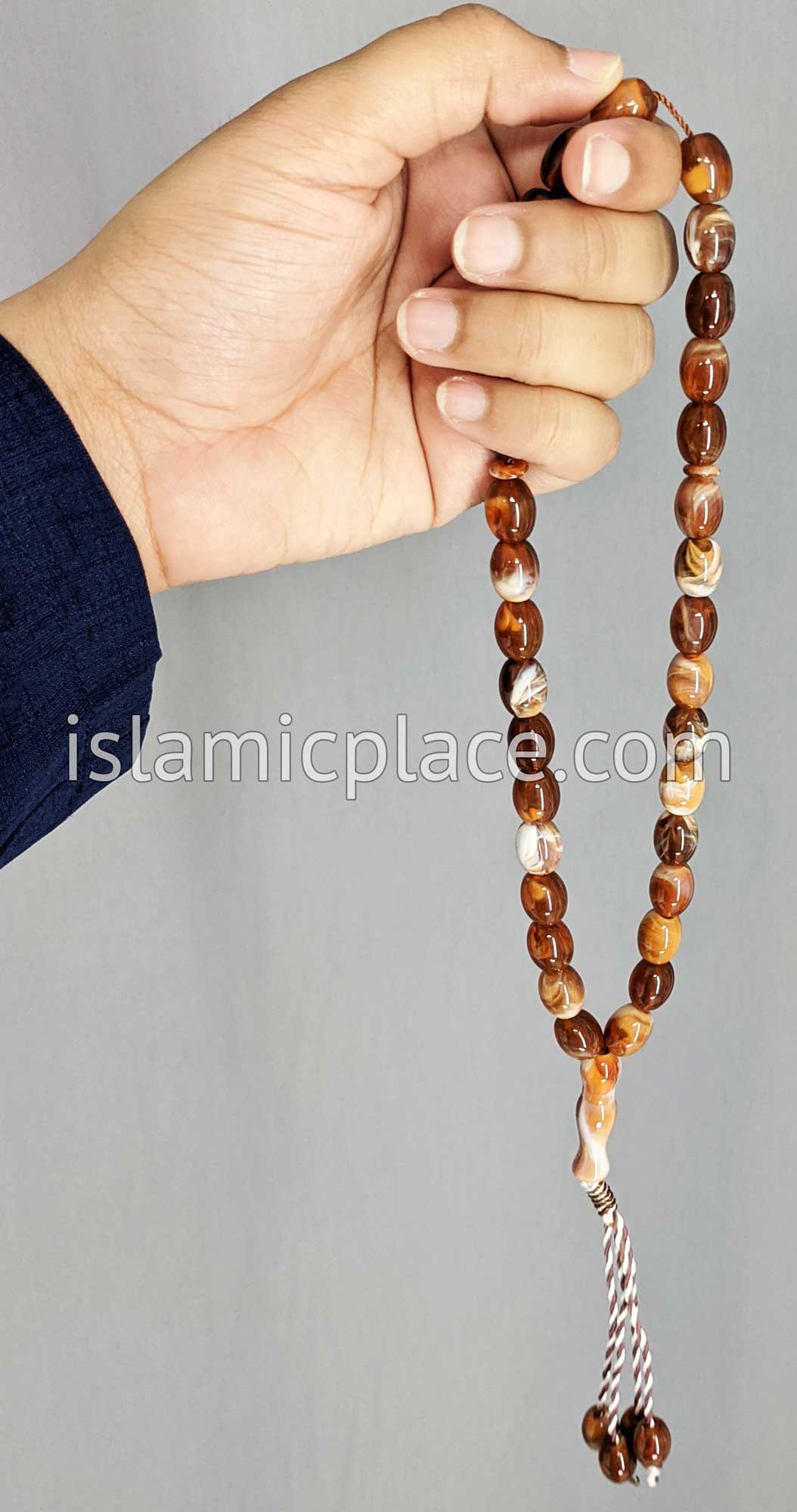 Mahogany Rashid Tasbih Prayer Beads The Islamic Place