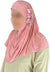 Rose Gold - Roses in a Row Teen to Adult (Large) Hijab Al-Amira (1-piece style) - Design 11