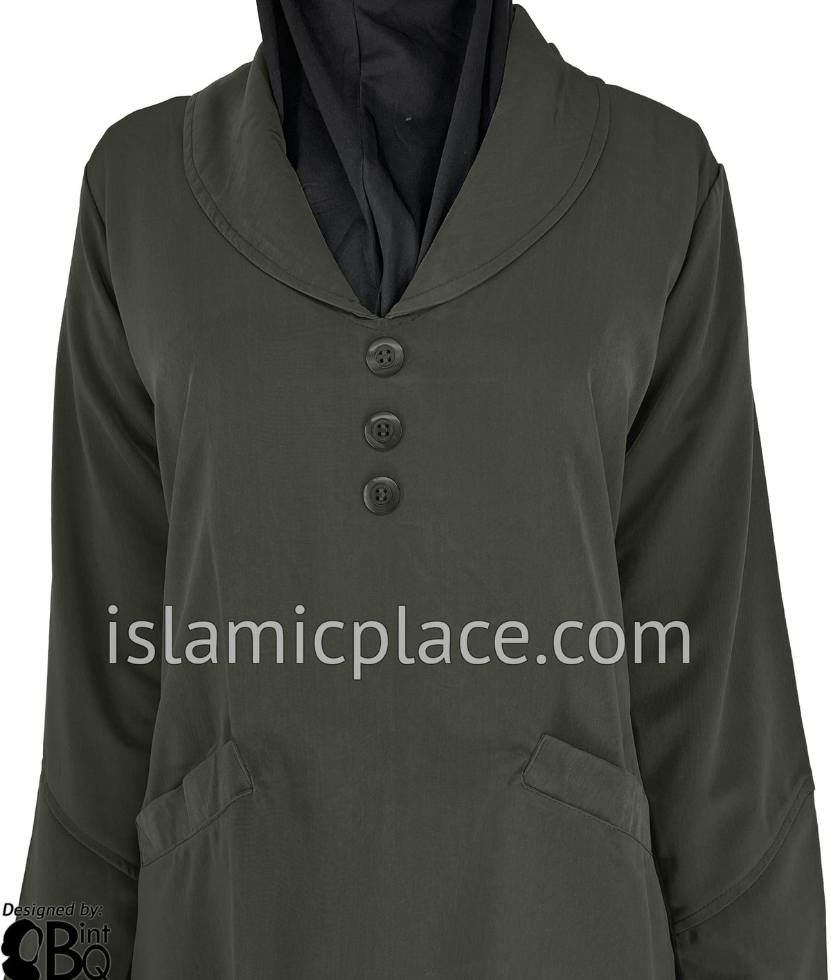 Camo Green - Nabiha Stylish Abaya by BintQ - BQ232
