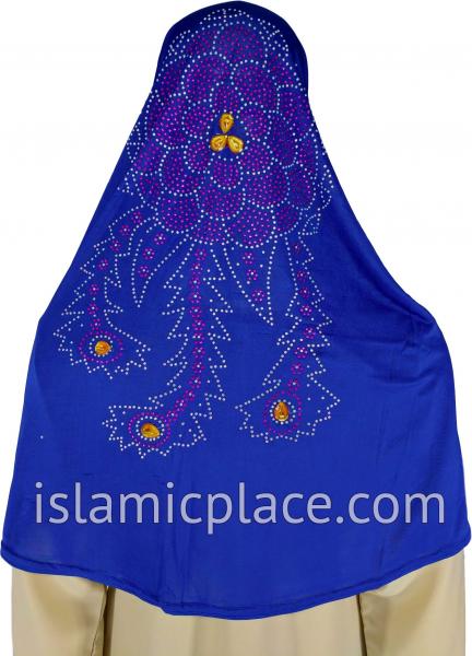 Cobalt Blue - Radiant Hijab Al-Amira Teen to Adult (Large) - Design 7
