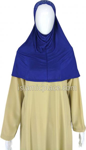 Cobalt Blue - Radiant Hijab Al-Amira Teen to Adult (Large) - Design 7