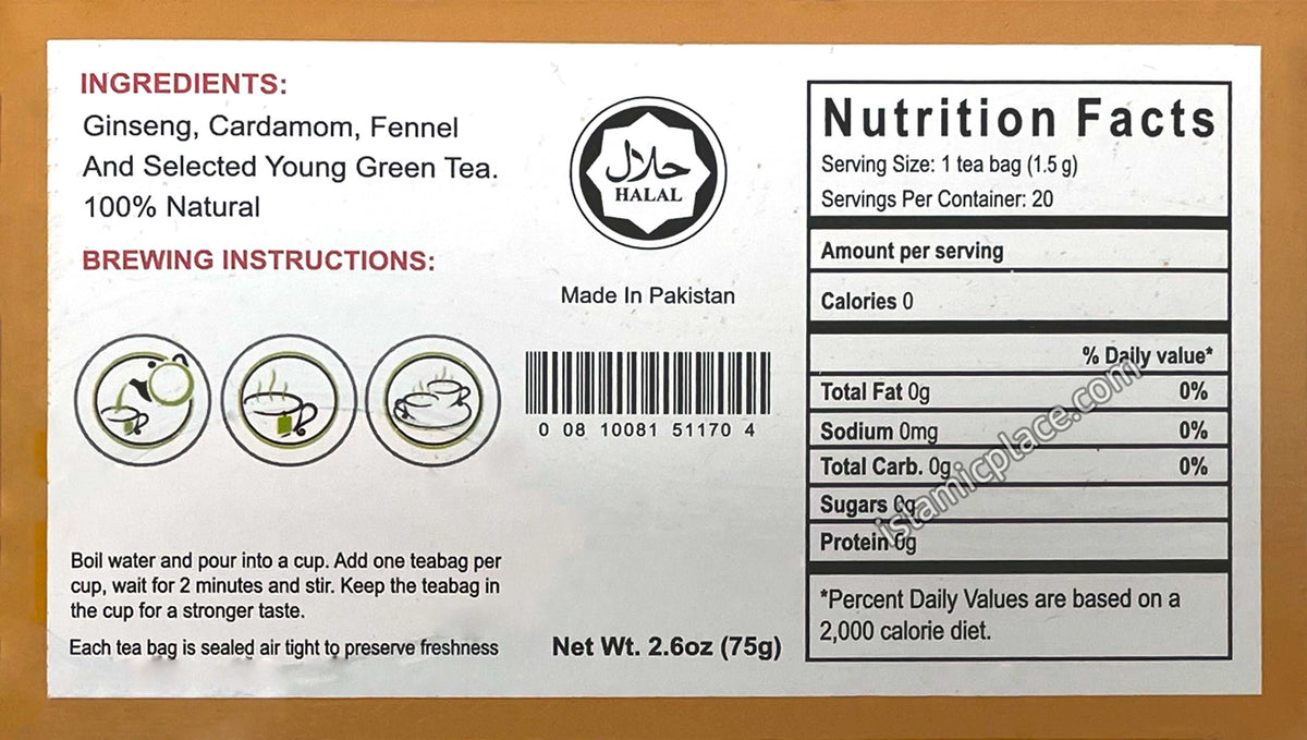 Ginseng Halal Herbal Tea