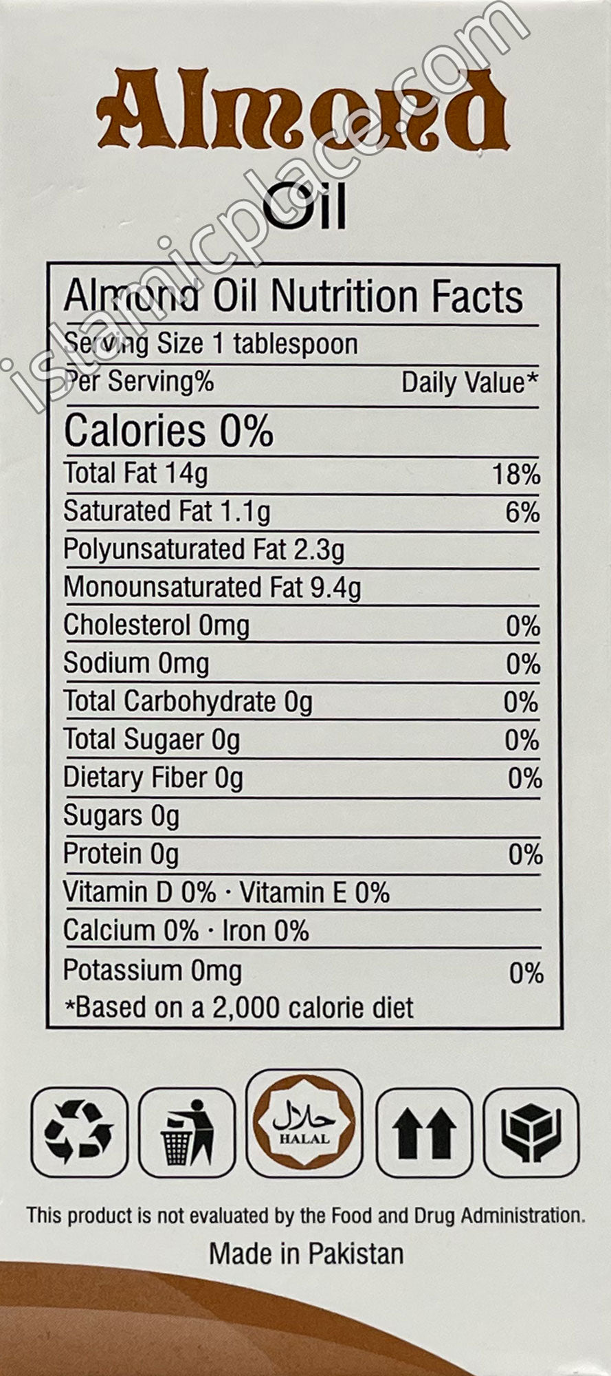 Almond Oil 2 oz - Natural