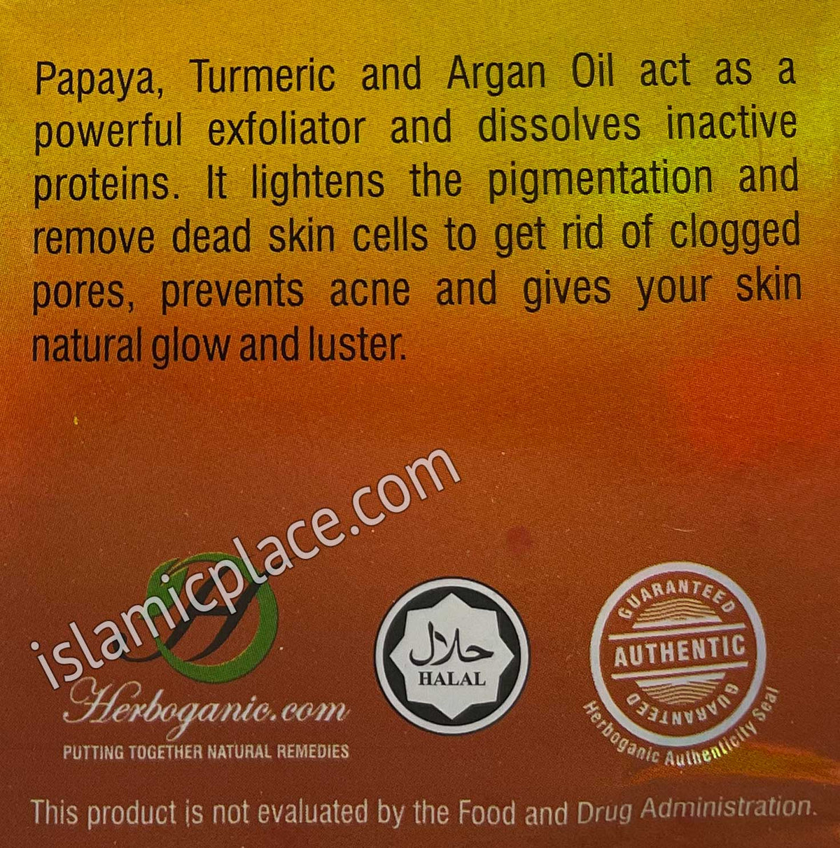 Papaya, Turmeric & Argan Oil - Revitalizing & Rehydrating Cream