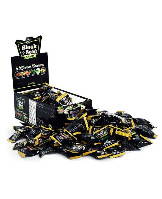 Black Seed Candy Box - 6 Different Flavors - Total 60 Candies