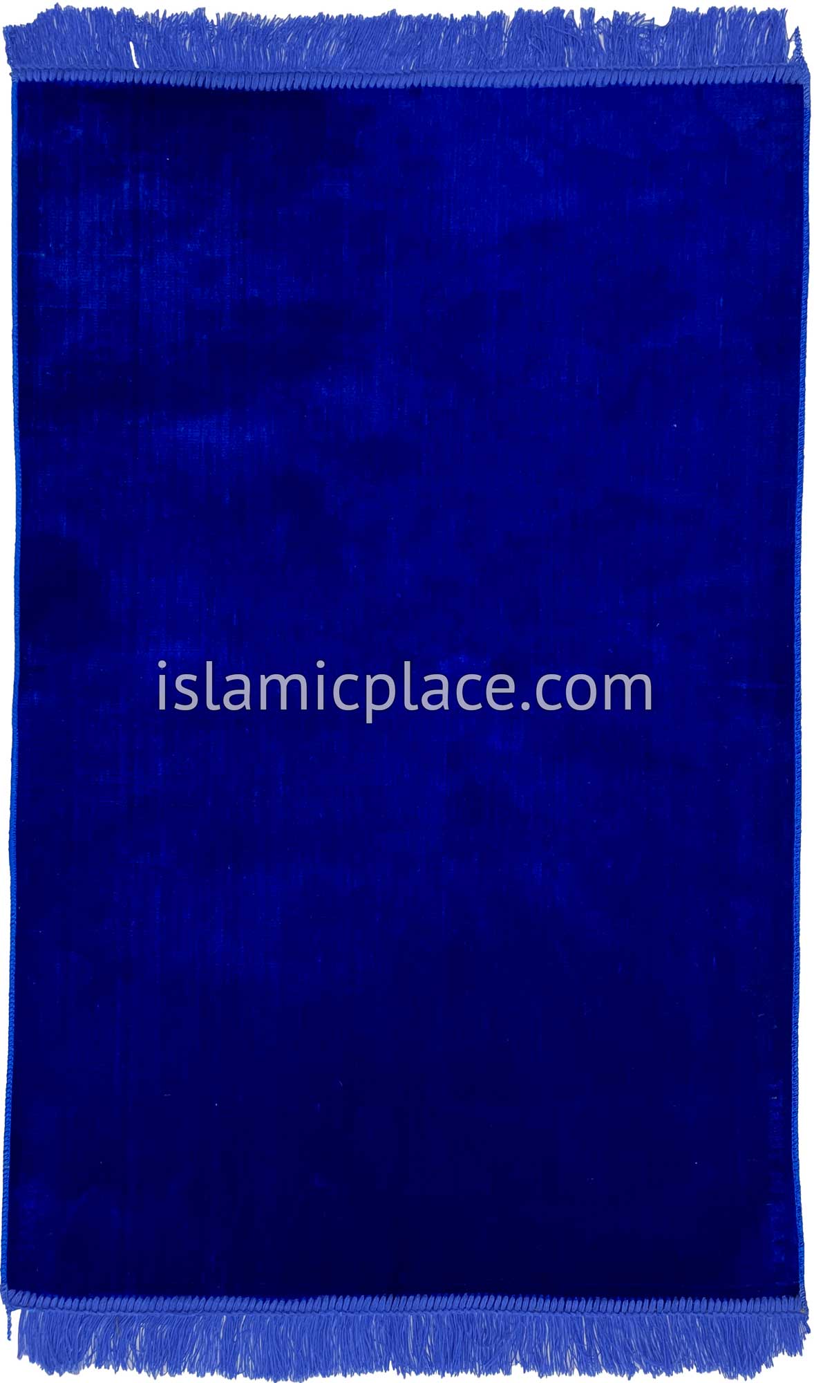Royal Blue - Non-Distracting Plain Simple Velvet Prayer Rug