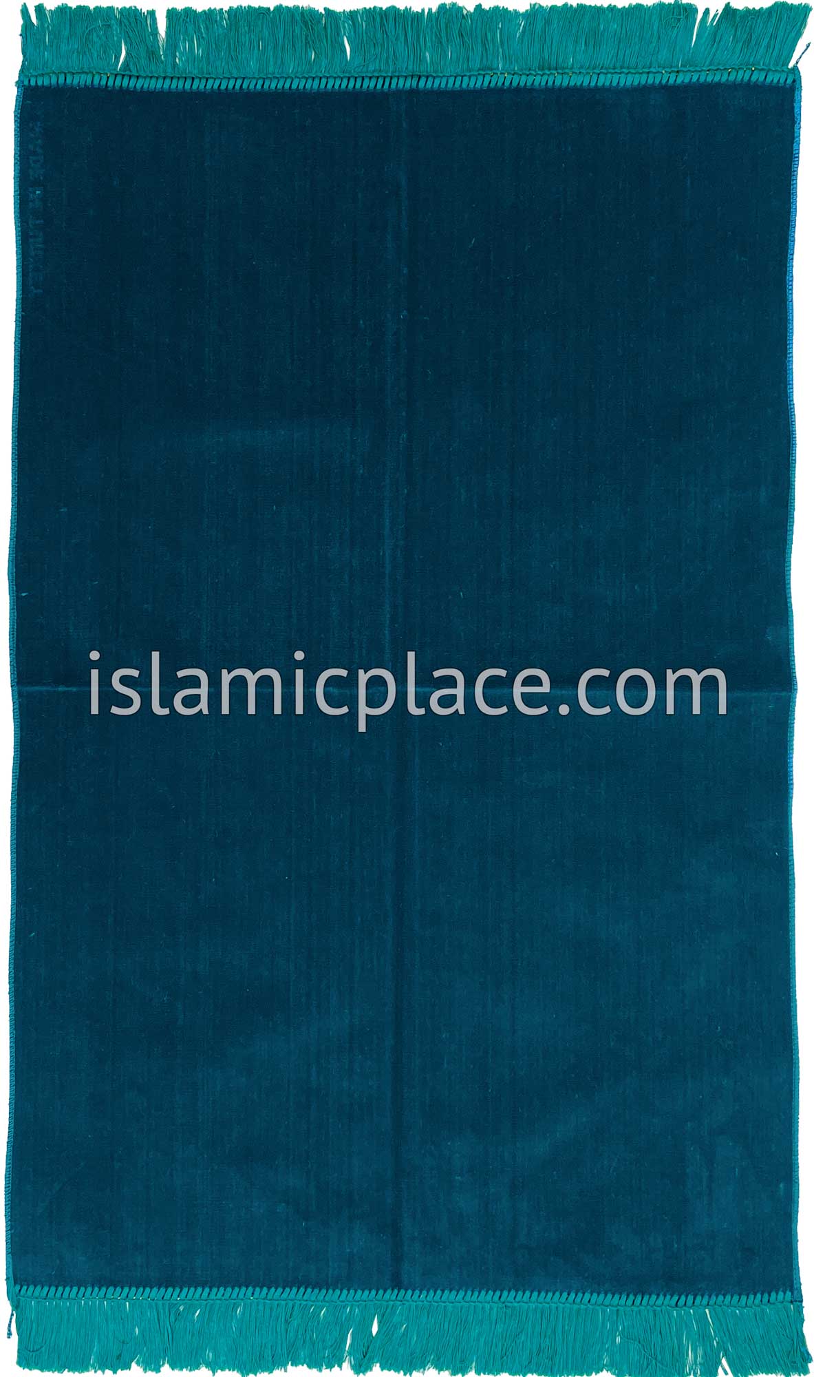 Teal Blue - Non-Distracting Plain Simple Velvet Prayer Rug