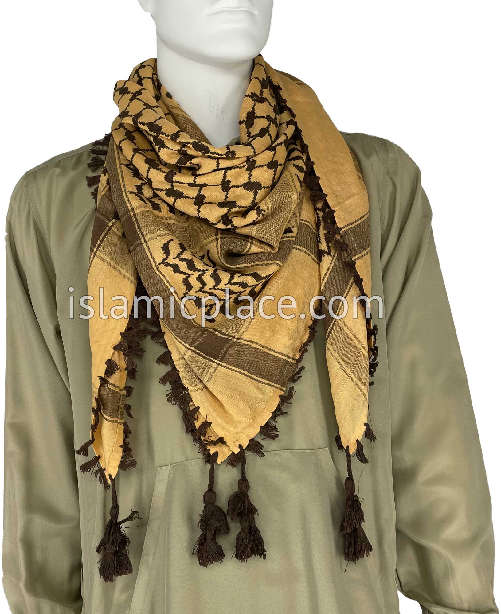 Caramel Brown - Traditional Style Men Scarf Kifaya