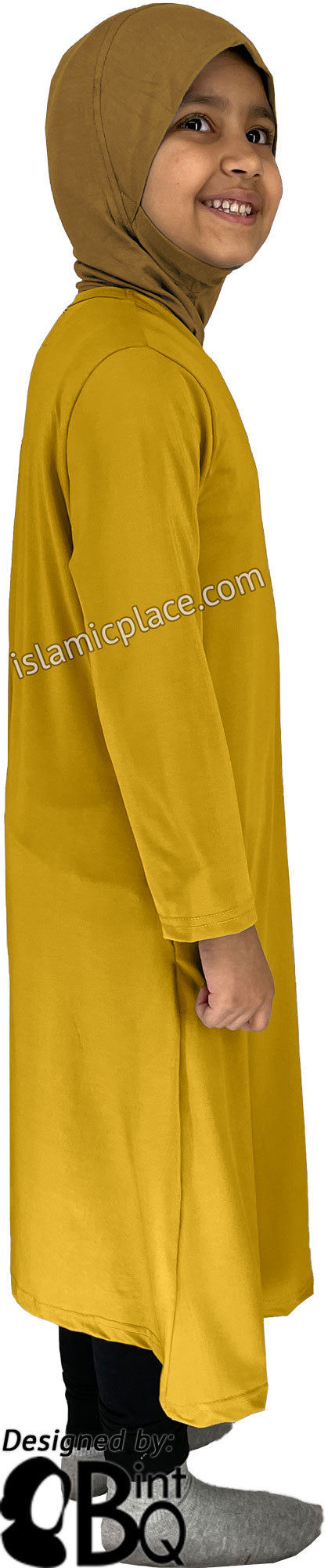 Golden Sand - Girl’s Salima Simply Elegant Basic Abaya by BintQ