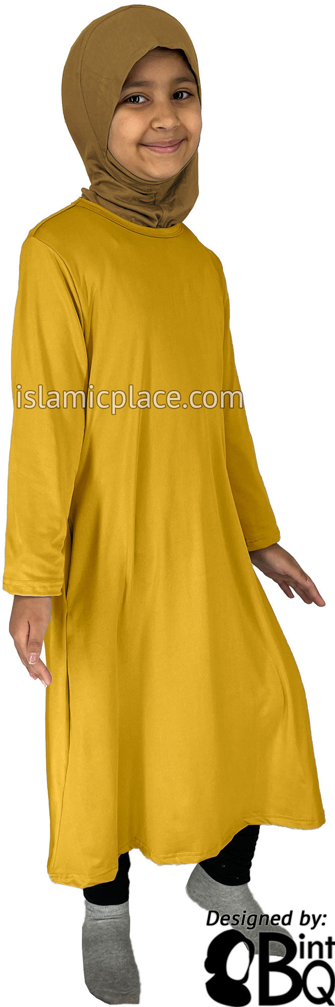 Golden Sand - Girl’s Salima Simply Elegant Basic Abaya by BintQ