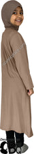 Oyster - Girl’s Salima Simply Elegant Basic Abaya by BintQ