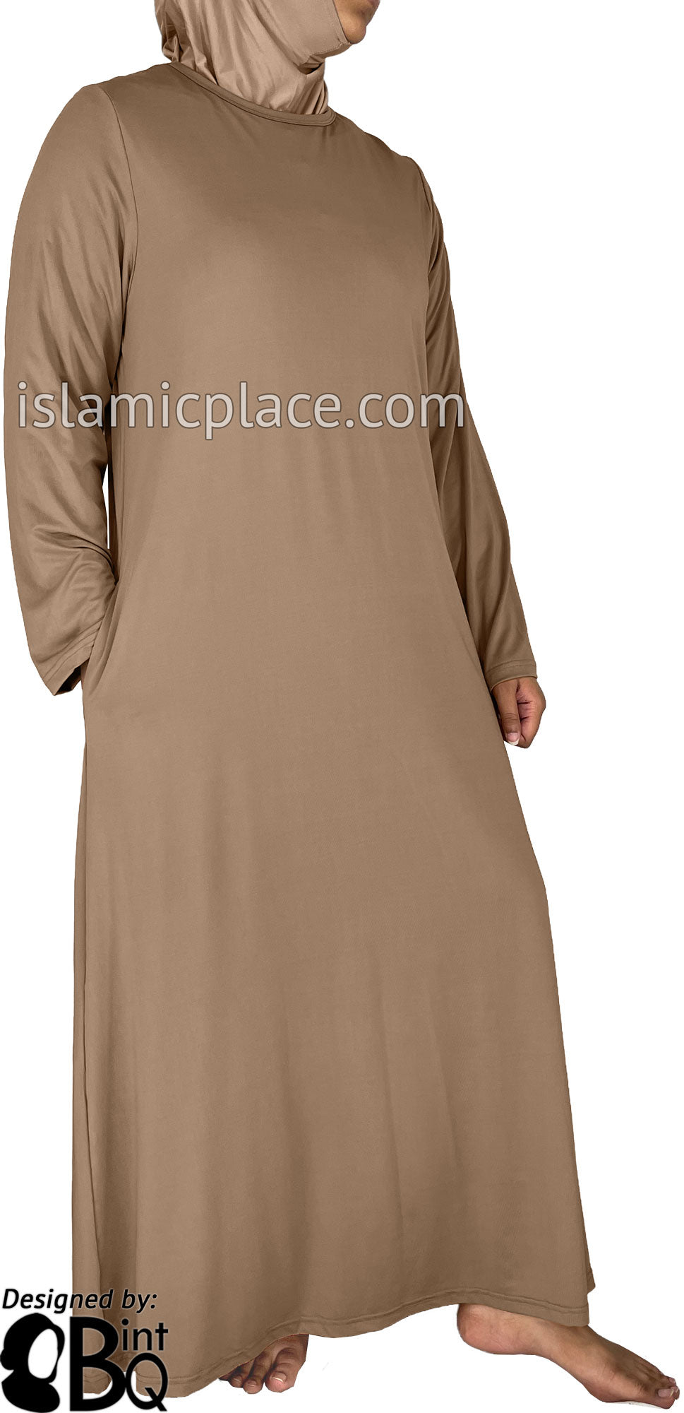 Oyster - Salima Simply Elegant Basic Abaya by BintQ
