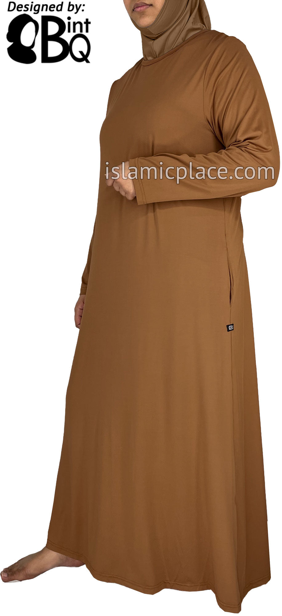 Hazelnut - Salima Simply Elegant Basic Abaya by BintQ