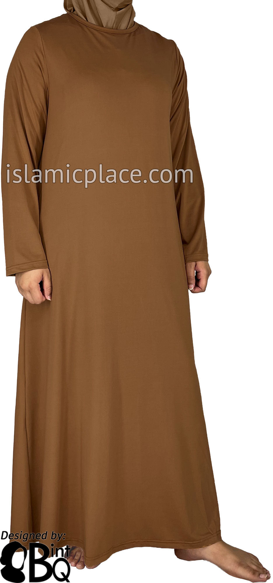 Hazelnut - Salima Simply Elegant Basic Abaya by BintQ