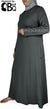Charcoal Gray - Salima Simply Elegant Basic Abaya by BintQ