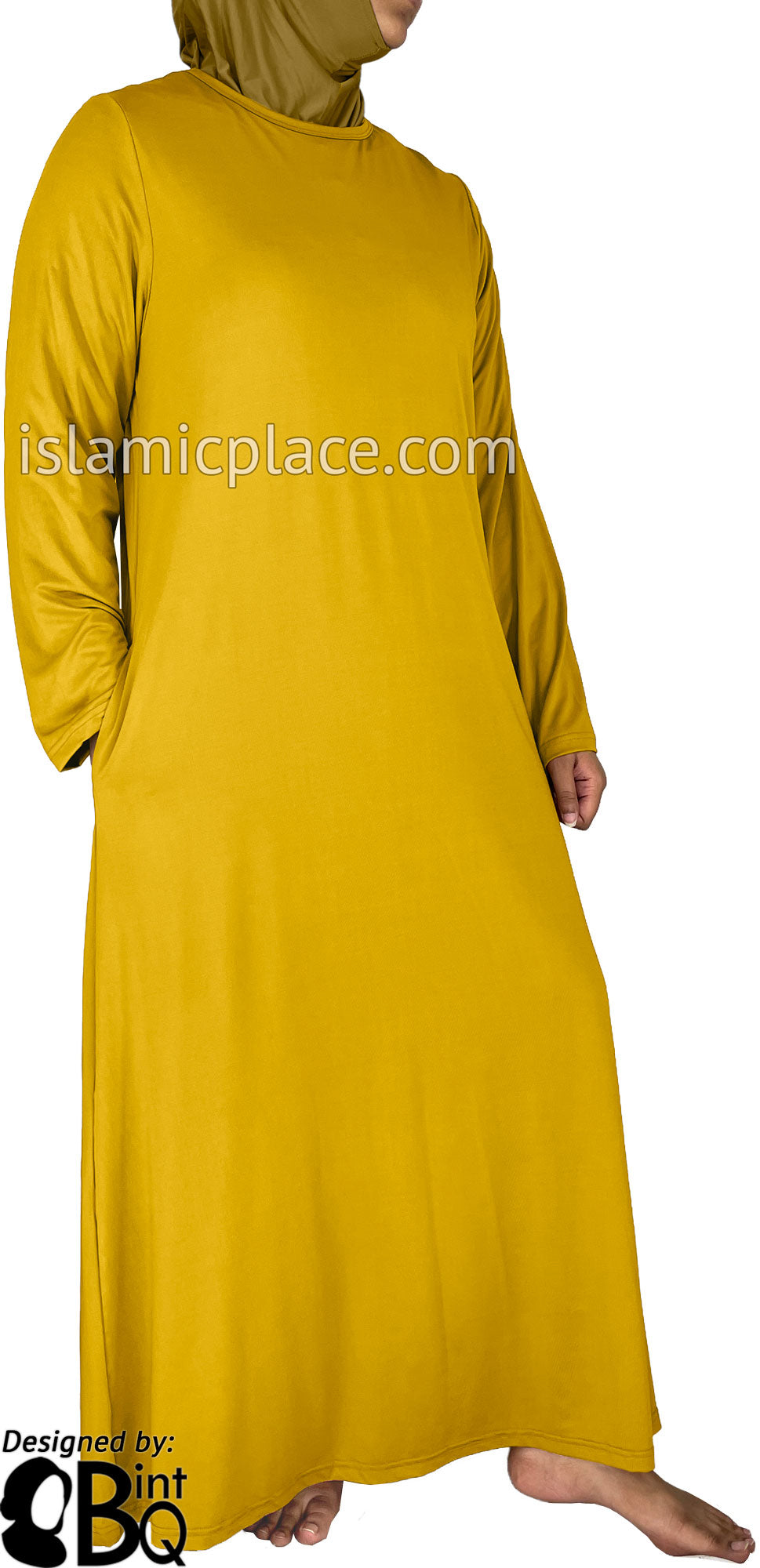 Golden Sand - Salima Simply Elegant Basic Abaya by BintQ