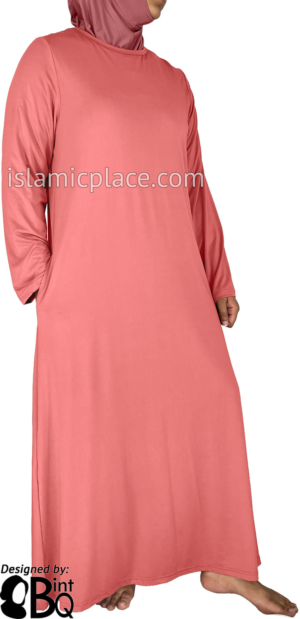 Blushing Pink - Salima Simply Elegant Basic Abaya by BintQ