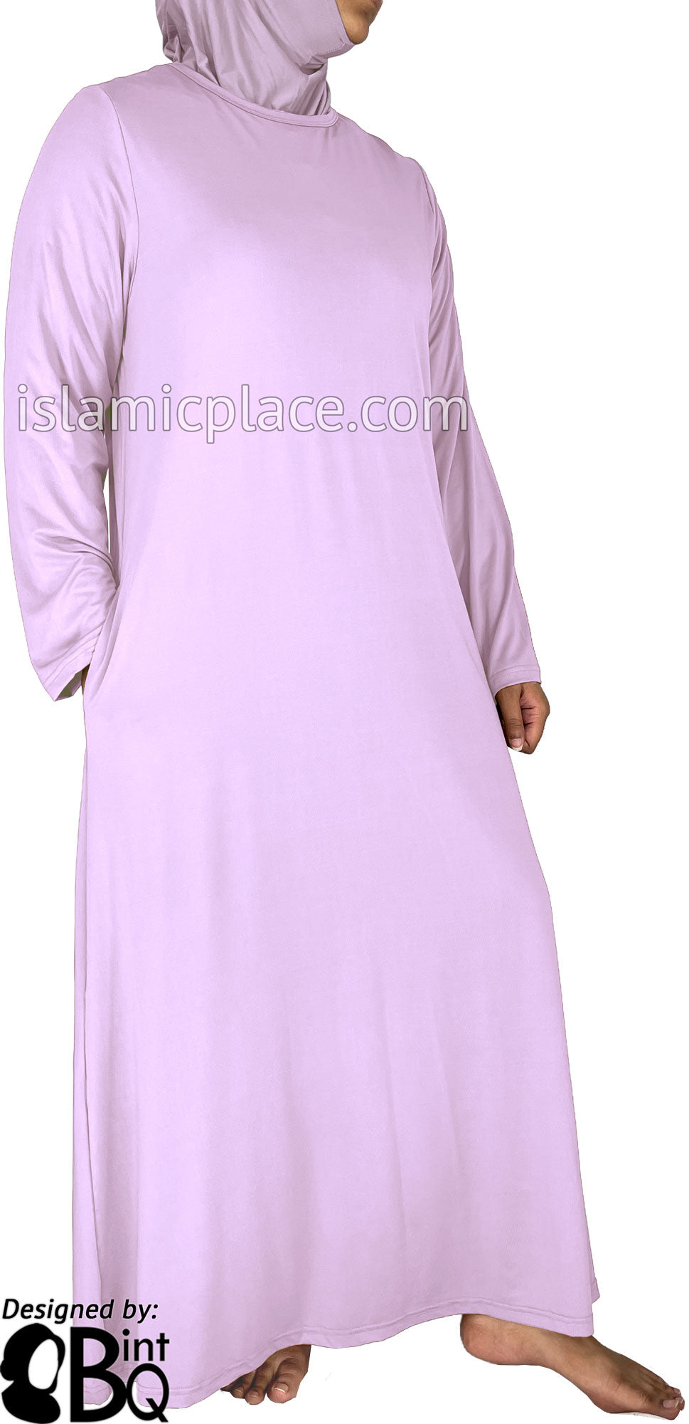 Lilac - Salima Simply Elegant Basic Abaya by BintQ