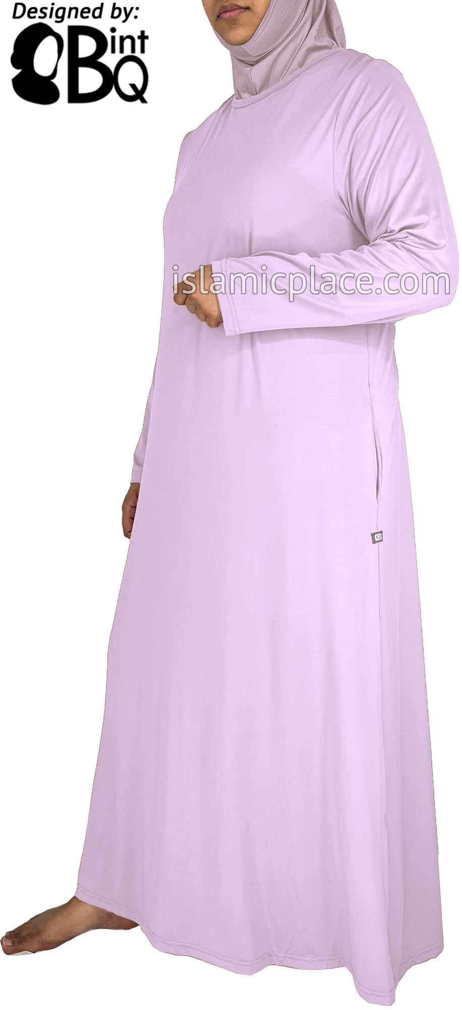 Lilac - Salima Simply Elegant Basic Abaya by BintQ