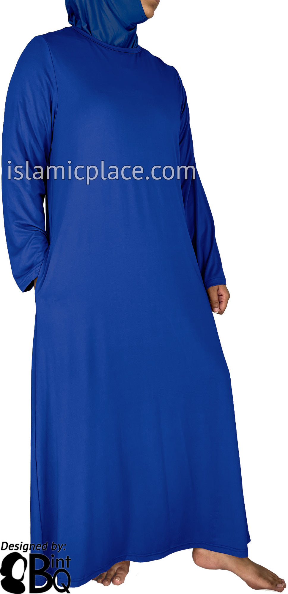 Cobalt Blue - Salima Simply Elegant Basic Abaya by BintQ