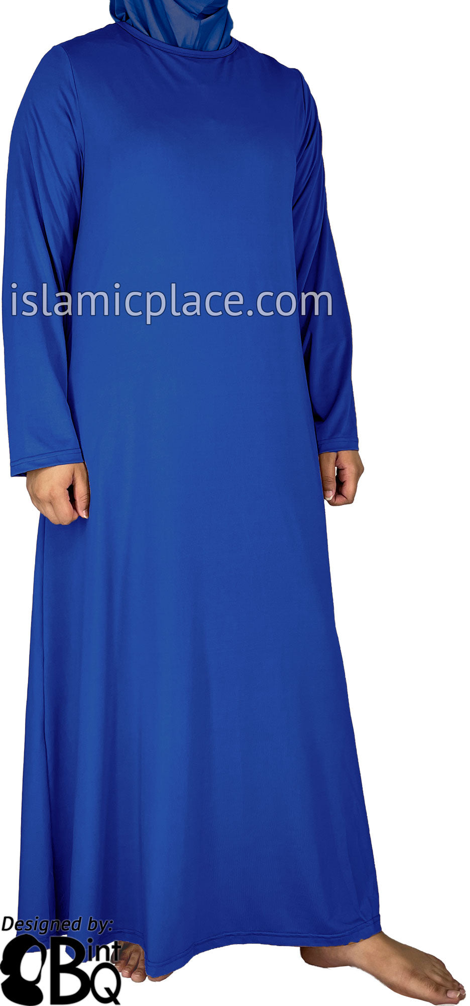 Cobalt Blue - Salima Simply Elegant Basic Abaya by BintQ