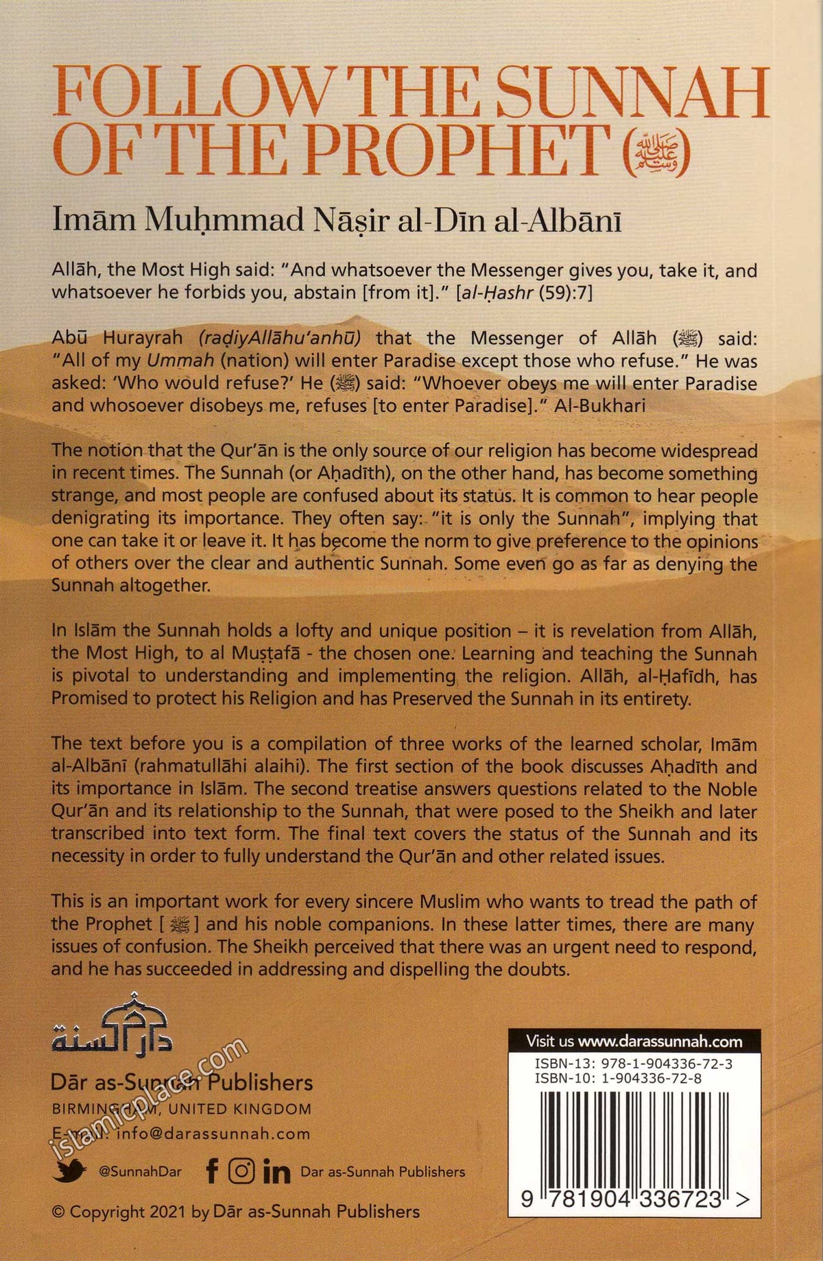 Follow The Sunnah of the Prophet