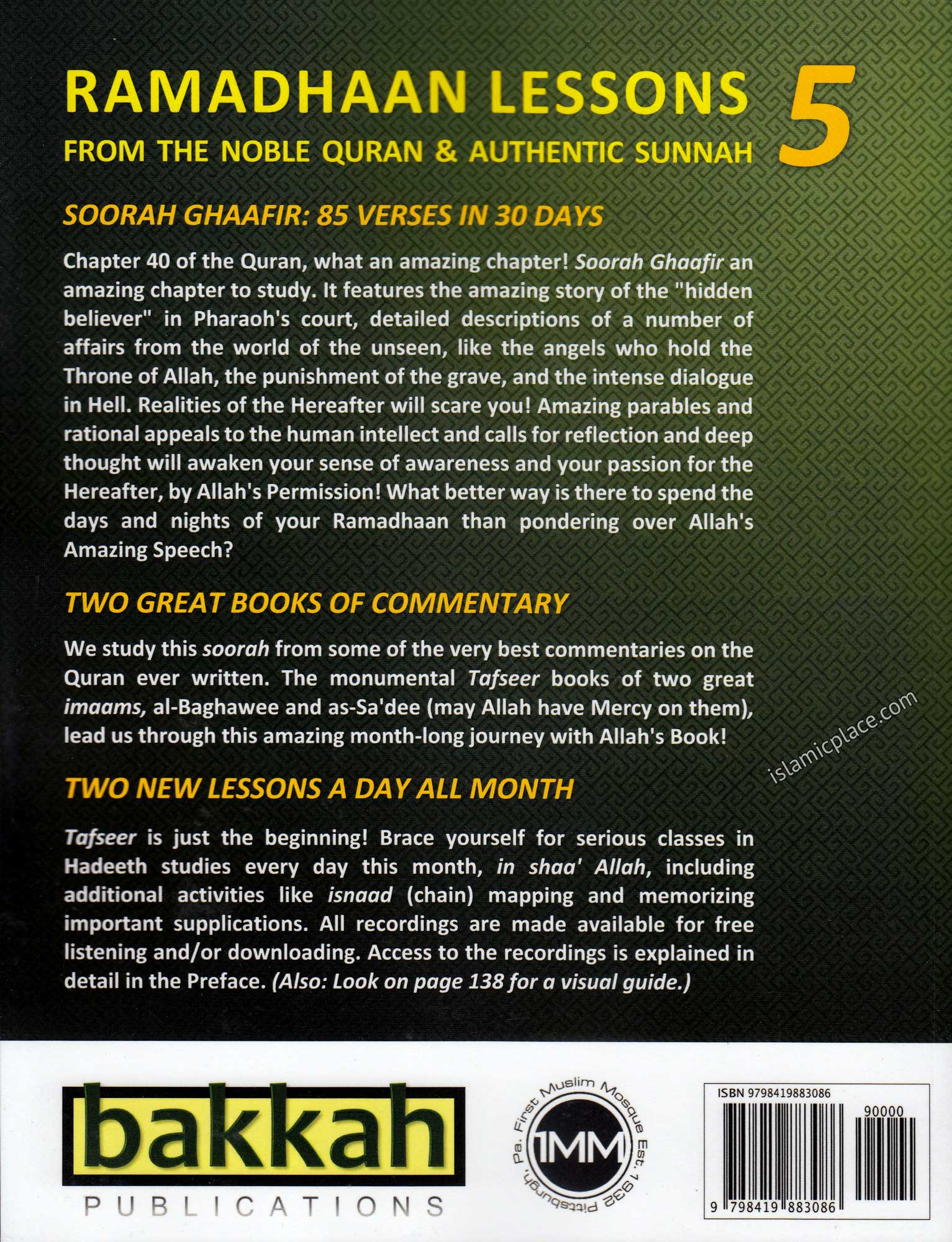 Ramadhaan Lessons From the Noble Quran and Authentic Sunnah - Volume Five: 1443 (2022)