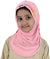 Pink - Lace Daisy Flowers Hijab Al-Amira - Girl size (1-piece)