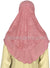 Pink - Luxurious Net Style Teen to Adult (Large) Hijab Al-Amira (1-piece style) - Design 14