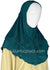 Dark Teal - Luxurious Net Style Teen to Adult (Large) Hijab Al-Amira (1-piece style) - Design 14