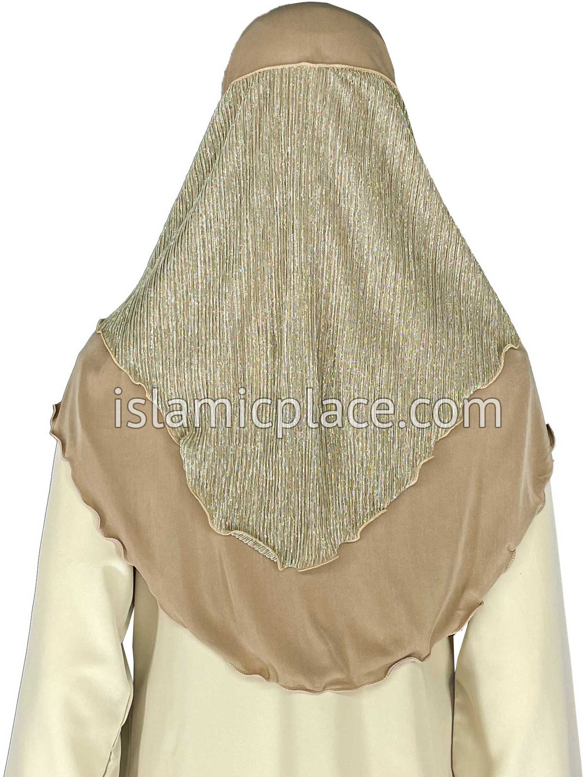 Oyster - Sparle Net Style Teen to Adult (Large) Hijab Al-Amira (1-piece style) - Design 15