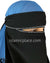 Silver Stones on Black Niqab - Simplistic Line Design 1
