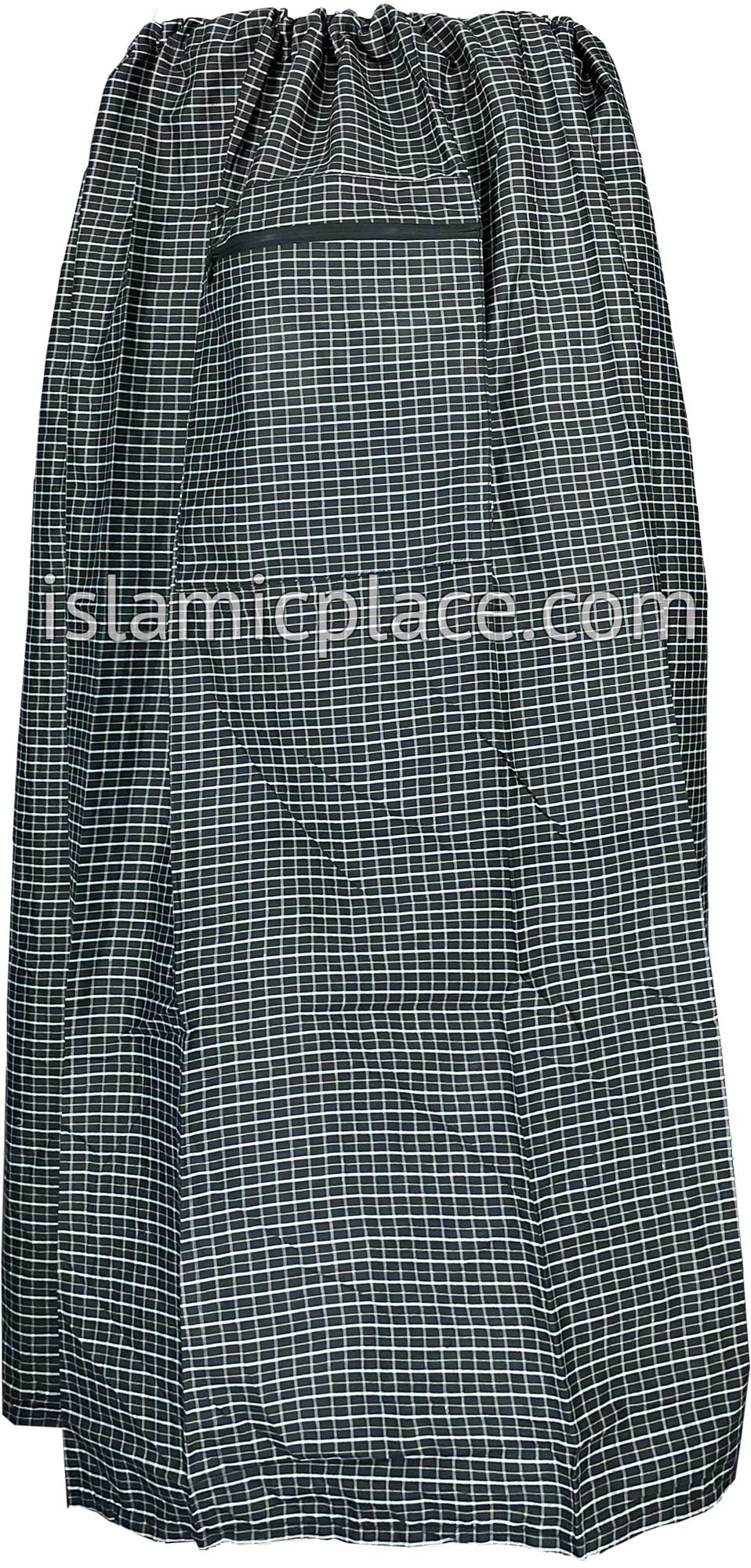 Black, White and Tan - Small Plaid Design Men Lungi Izar