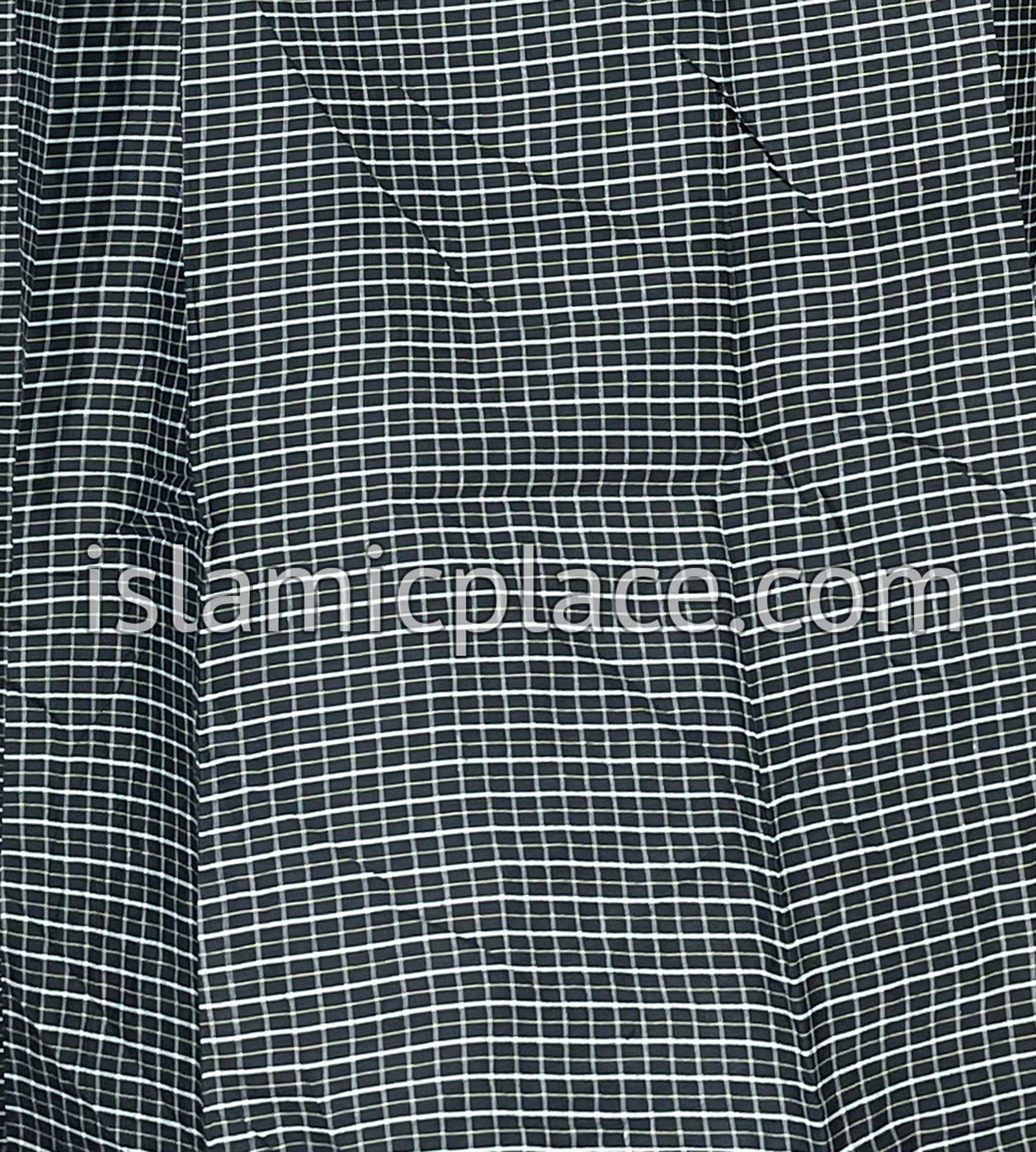 Black, White and Tan - Small Plaid Design Men Lungi Izar