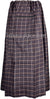 Plum Brown and Coral - Square Grid Design Men Lungi Izar