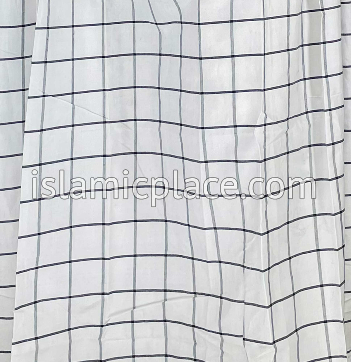 White and Black - Square Grid Design Men Lungi Izar