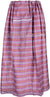 Raspberry Pink, Coral, White and Black - Plaid Design Men Lungi Izar