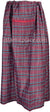 Burgundy, Black and Electric Blue - Plaid Design Men Lungi Izar