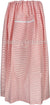 Cherry Red and White - Stripes Design Men Lungi Izar
