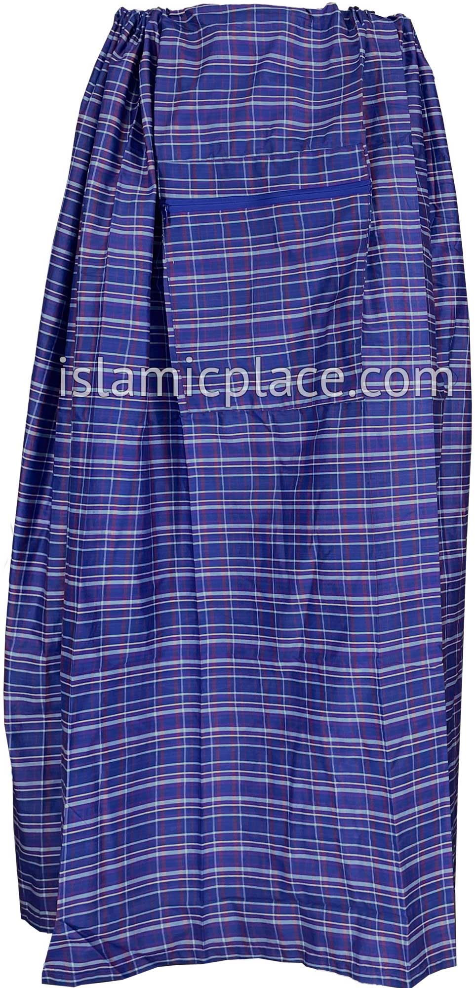 Royal Blue, Rust, Sky Blue and Purple - Plaid Design Men Lungi Izar