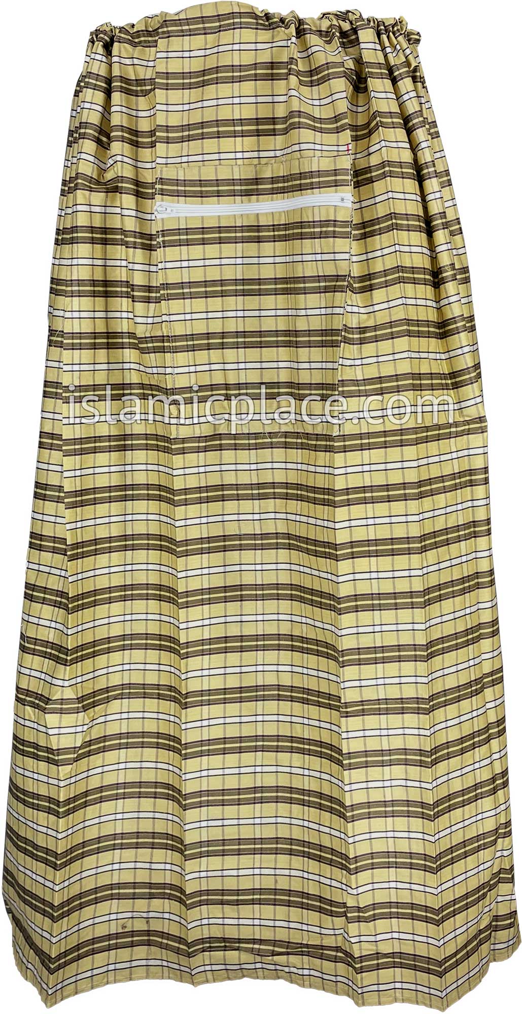 Khaki, Camo Green, Off-White and Plum - Plaid Design Men Lungi Izar