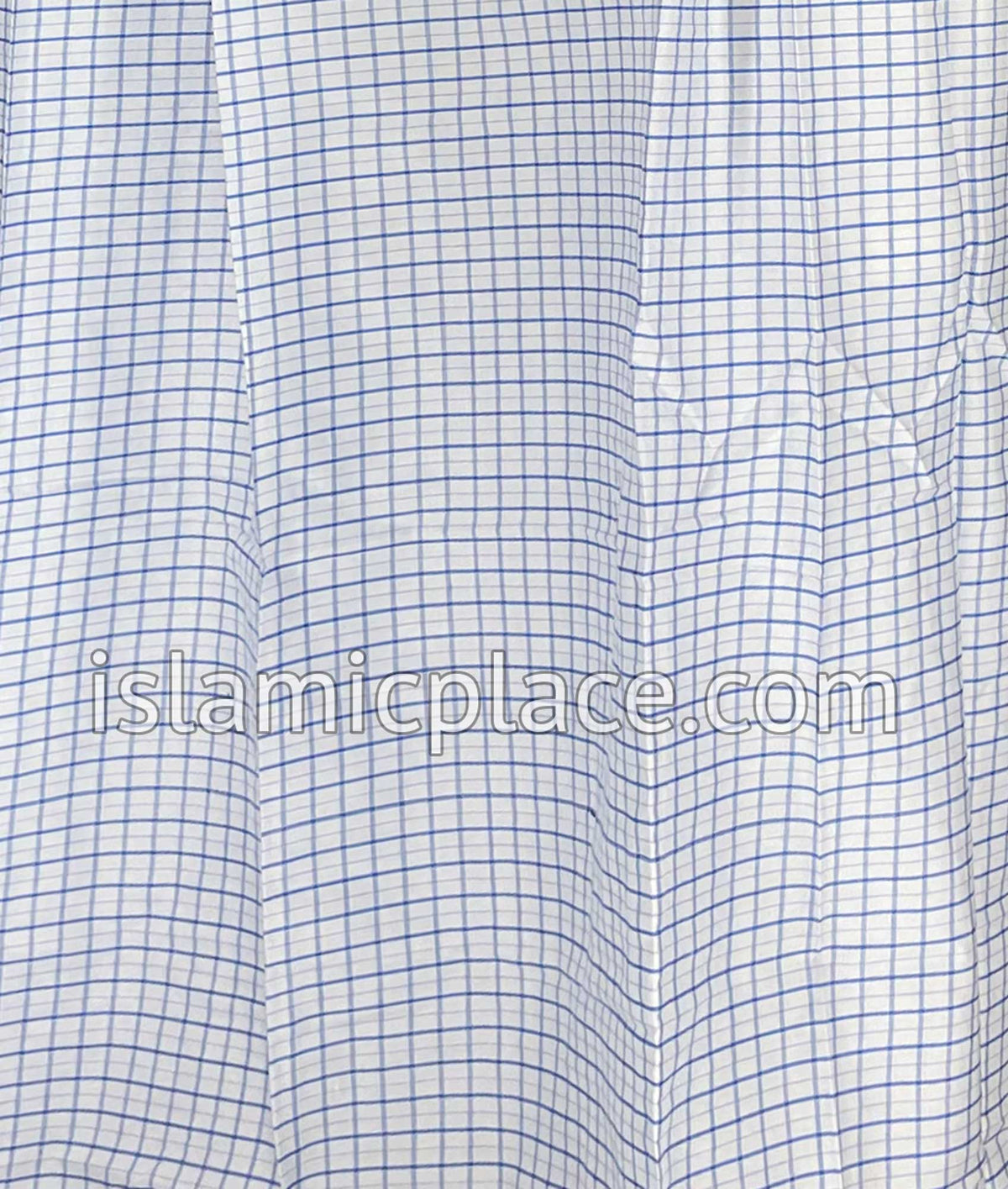 White, Cobalt Blue and Magenta - Plaid Design Men Lungi Izar