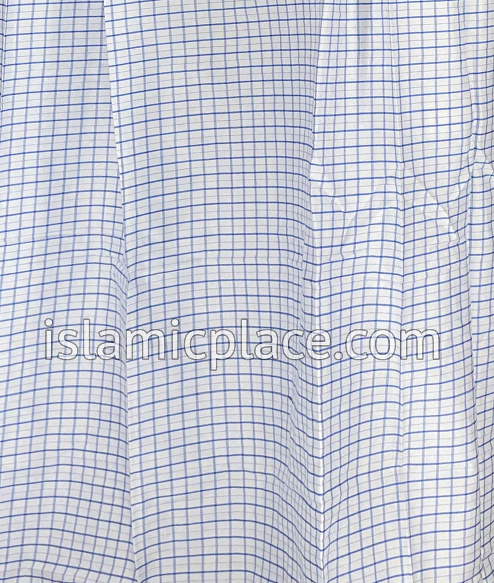 White, Cobalt Blue and Magenta - Plaid Design Men Lungi Izar