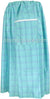 Aqua Green and Denim Blue - Plaid Design Men Lungi Izar