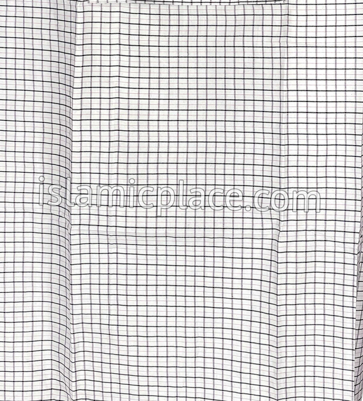 White, Black and Magenta - Plaid Design Men Lungi Izar