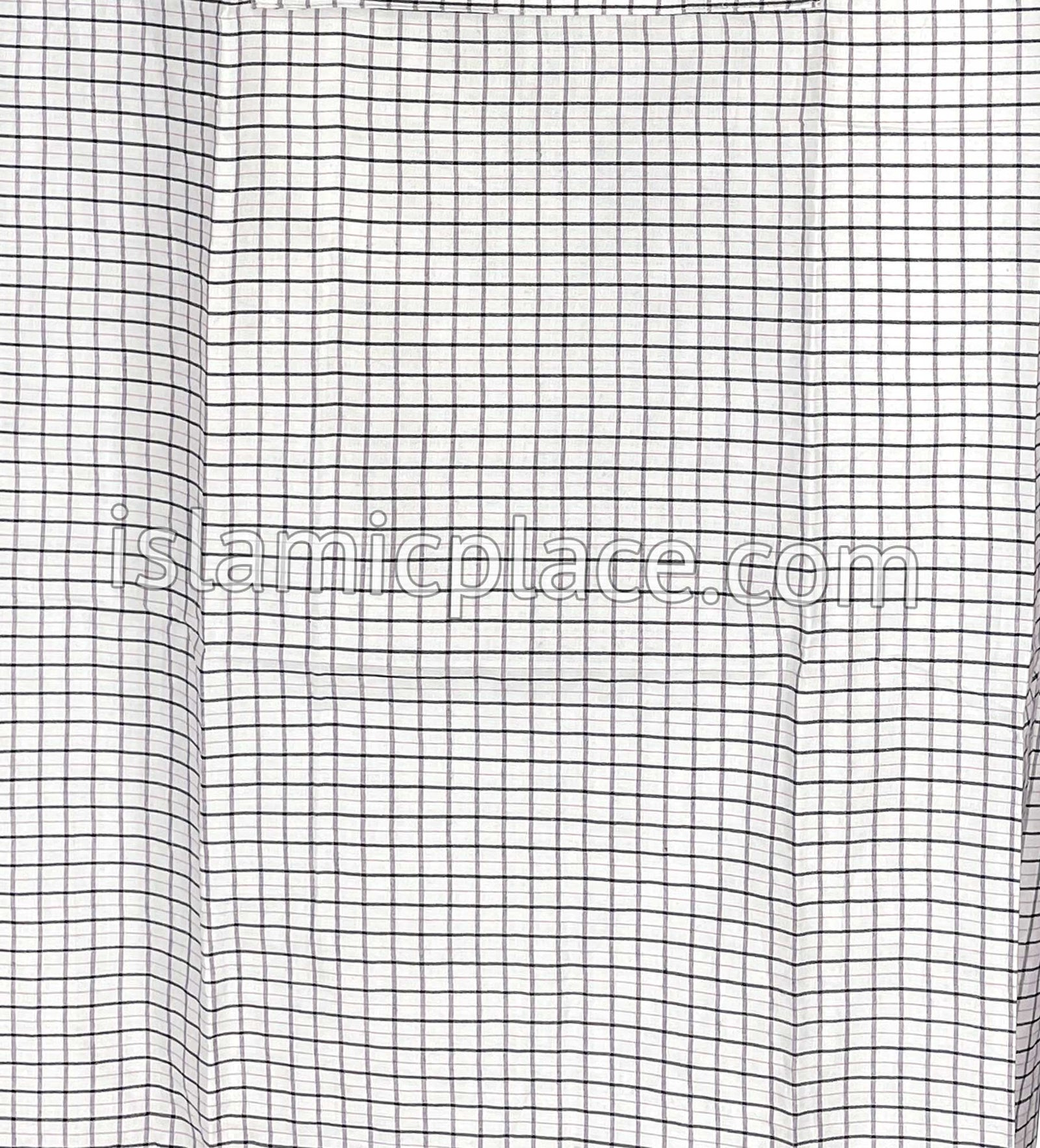 White, Black and Magenta - Plaid Design Men Lungi Izar