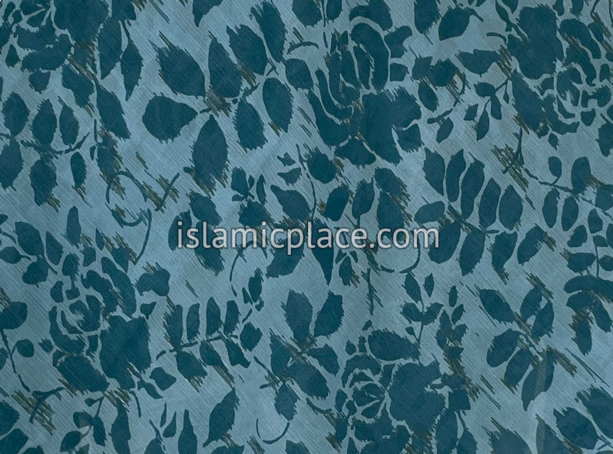 Shades on Blue Branches Design - 45" Square Printed Khimar