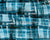 White and Black lines on Teal Blue - 45" Square Printed Khimar