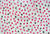 Pink and Black Polka Dots on White Base - 45" Square Printed Khimar